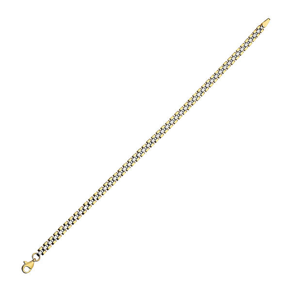 Pori Jewelers 10K Gold Patterned Chain Link Bracelet