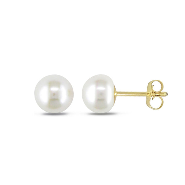 Pori Jewelers 14K Gold 4MM 3 Pack Stud Earrings Set