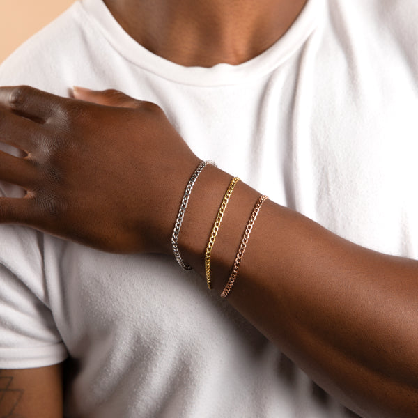 Pori Jewelers 14K Gold Curb Cuban Link Chain Bracelet