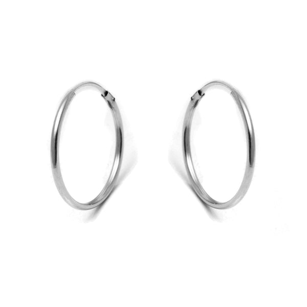 Pori Jewelers 14K Gold Dainty Endless Hoop Earrings