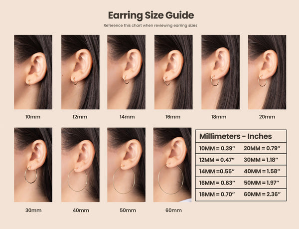 Pori Jewelers 14K Solid Gold Round Endless Hoop Earrings