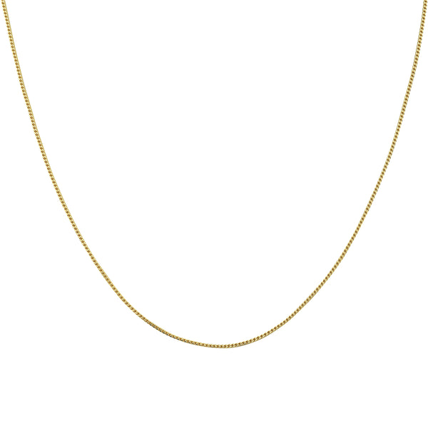 Pori Jewelers DAINTY SILVER FRANCO SQUARE BOX NECKLACE