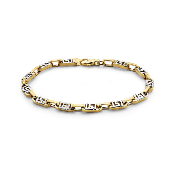 Pori Jewelers 10K Gold Greek Key Designed Necklace