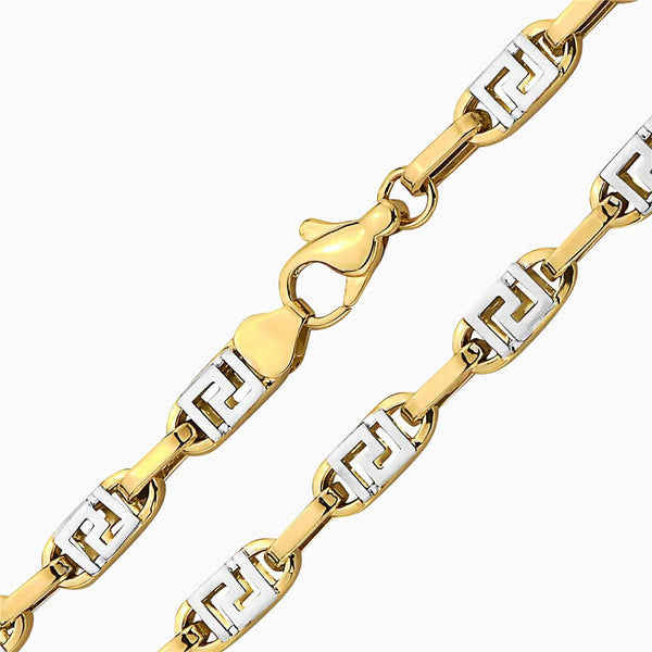 pori jewelers 10K Gold Greek Key Designed Necklace