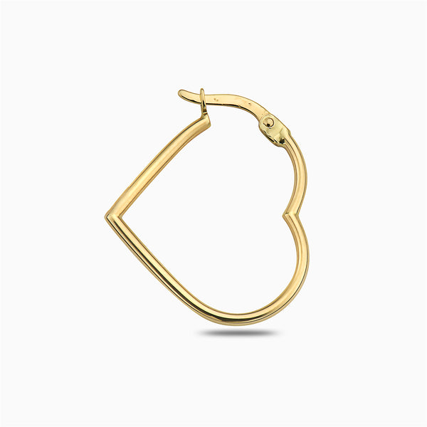 Pori Jewelers 14K GOLD HEART SHAPED HOOPS