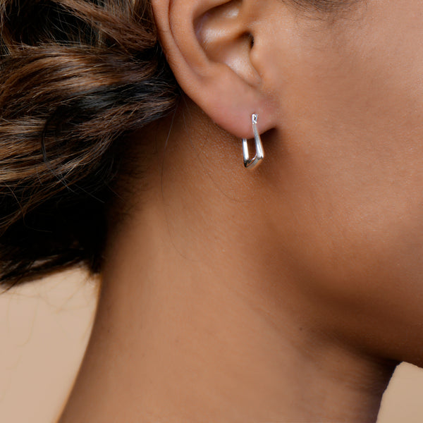 Pori Jewelers 14K GOLD SQUARE HOOP EARRINGS