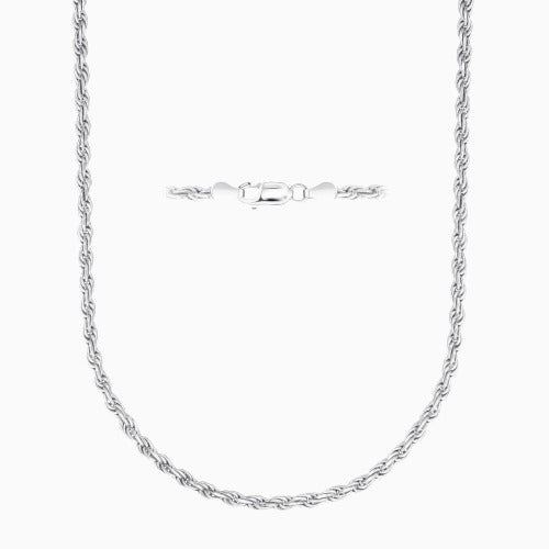 pori jewelers Silver 3.5MM Rope Chain Necklaces