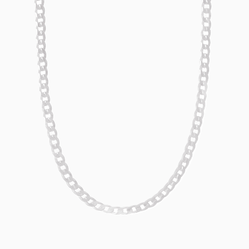 pori jewelers Silver 3MM Curb Chain Necklace