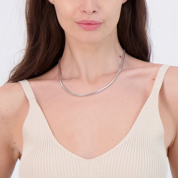 Pori Jewelers Silver 3MM Franco Chain Necklace