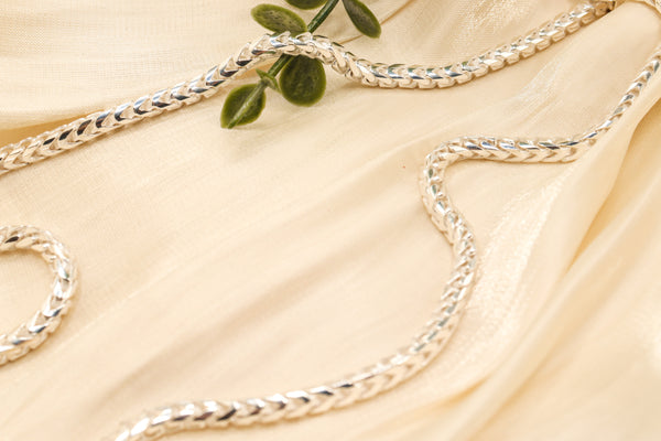 Pori Jewelers Silver 4MM Franco Chain Necklace