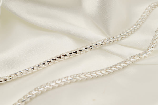 Pori Jewelers Silver 4MM Franco Chain Necklace