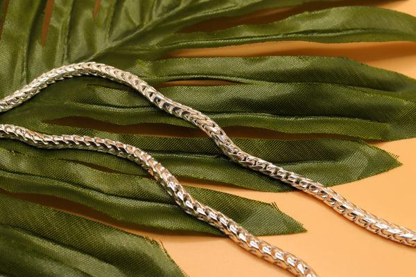 Pori Jewelers Silver 4MM Franco Chain Necklace