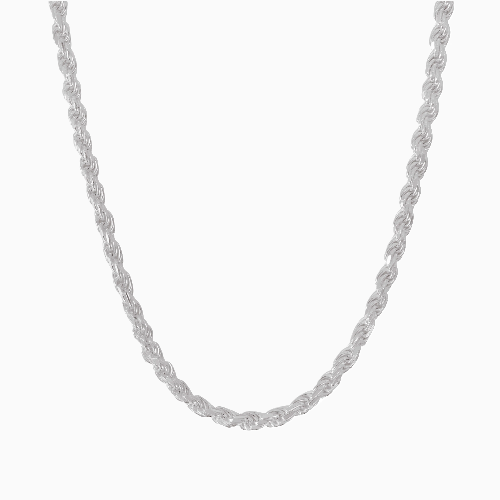 pori jewelers Silver 5.5MM Rope Chain Necklaces pori jewelers Silver 5.5MM Rope Chain Necklaces