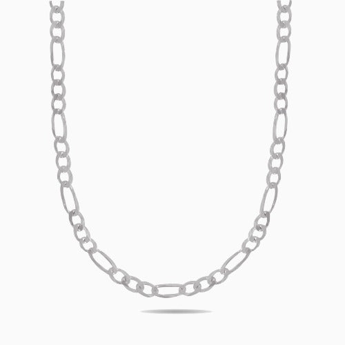pori jewelers Silver 6MM Figaro Chain Necklace