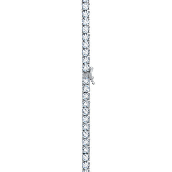 Pori Jewelers Silver Diamond Tennis Necklace