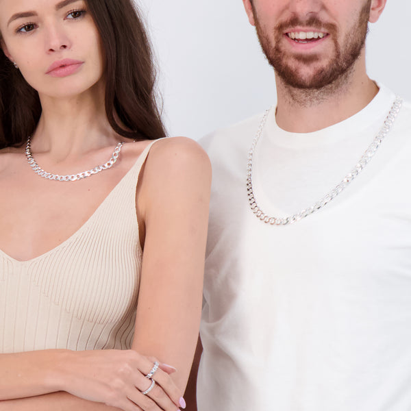 Pori Jewelers Silver Mariner Chain Necklaces