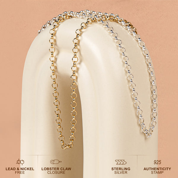 Pori Jewelers Silver Rolo Chain Necklace