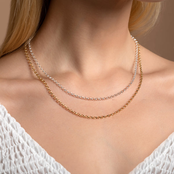 Pori Jewelers Silver Rolo Chain Necklace