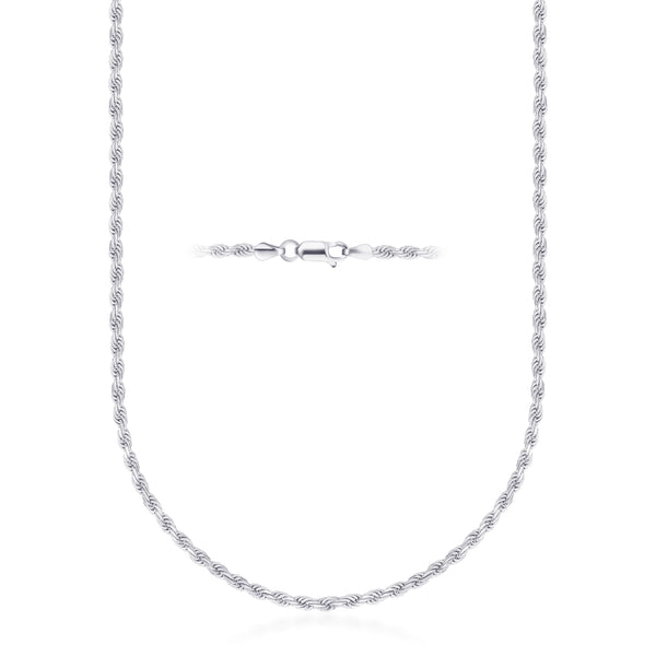 Pori Jewelers Silver Rope Chain Necklaces