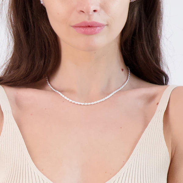Pori Jewelers Silver Rope Chain Necklaces