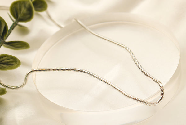 Pori Jewelers Silver Round Snake Chain Necklace