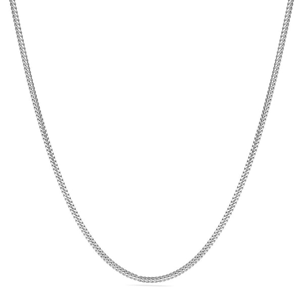 Pori Jewelers Silver 4MM Miami Cuban Chain Necklace