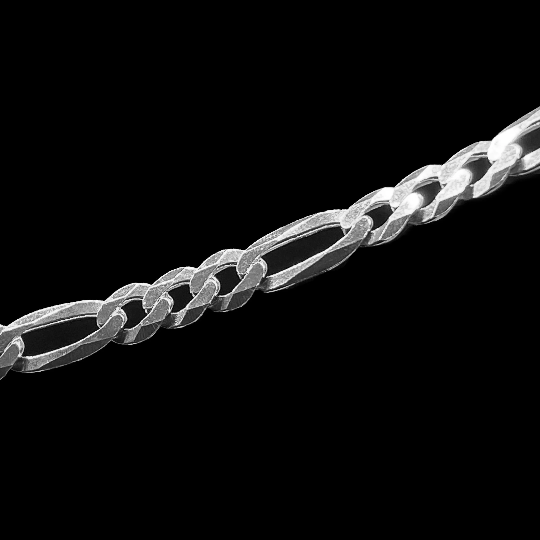 Pori Jewelers Sterling Silver 4MM Figaro Chain Necklace
