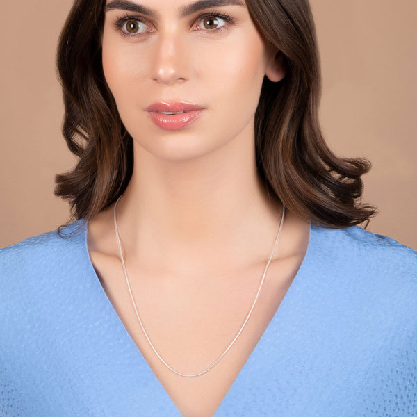 Pori Jewelers Sterling Silver Italian Magic Snake Chain Necklace