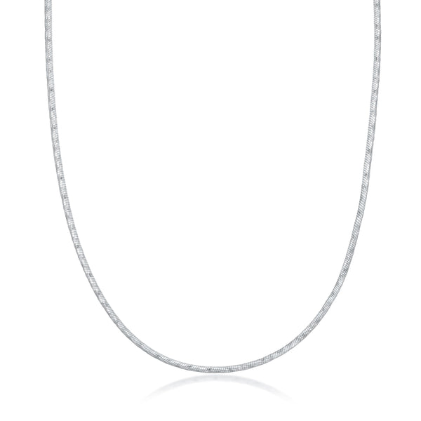 Pori Jewelers Sterling Silver Magic Snake Chain With Design Adjustable Bolo Necklace