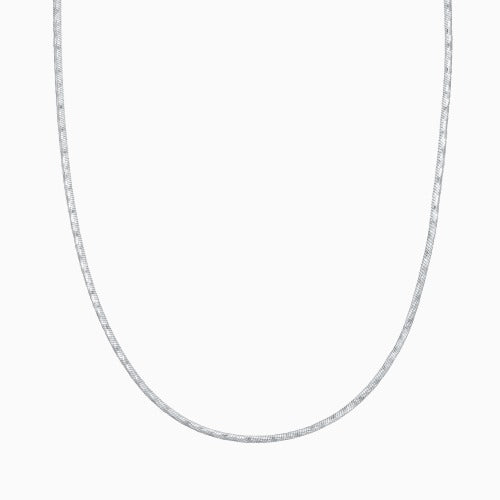 pori jewelers Sterling Silver Magic Snake Chain With Design Adjustable Bolo Necklace