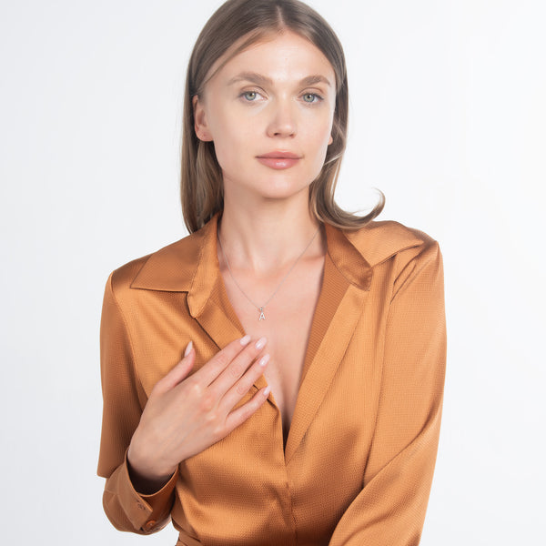 Pori Jewelers Sterling Silver Personalized Initial Necklaces