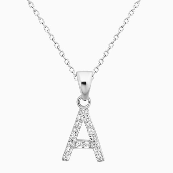 pori jewelers Sterling Silver Personalized Initial Necklaces