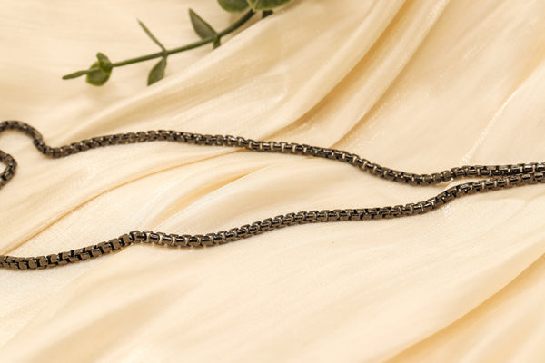 Pori Jewelers Sterling Silver Round Box Chain Necklace