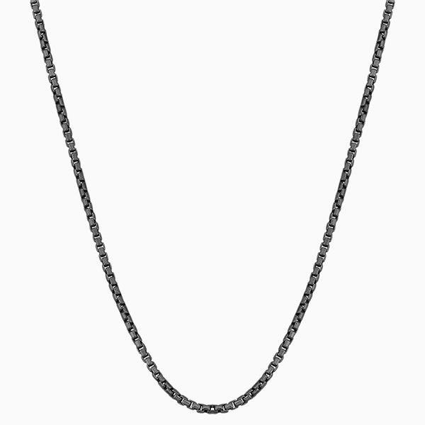 pori jewelers Sterling Silver Round Box Chain Necklace