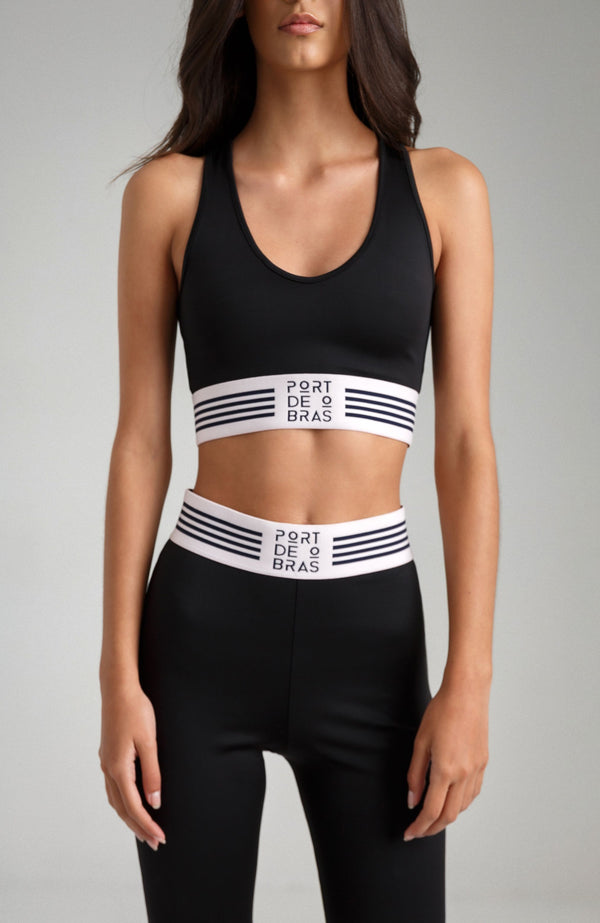 Port De Bras Aime Legging Black (Chantilly / Black Band)