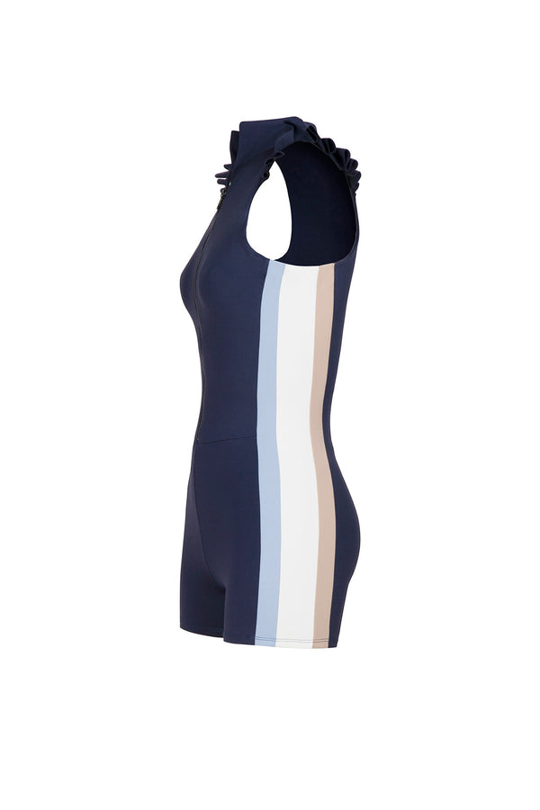 Port De Bras Fiona Biker Suit Navy / Light Blue / Chantilly / Shake