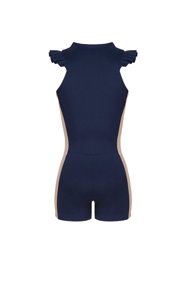 Port De Bras Fiona Biker Suit Navy / Light Blue / Chantilly / Shake