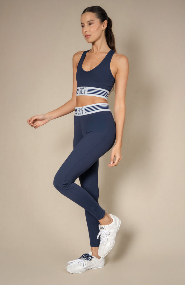 port de bras Aime Legging Navy (Grey / Navy Band)