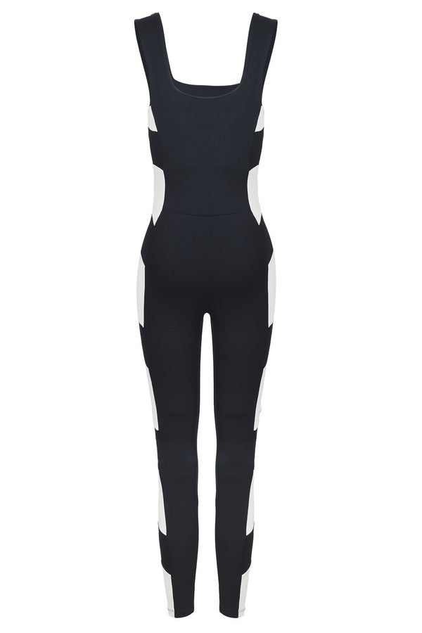 Port De Bras Arrow Unitard Black