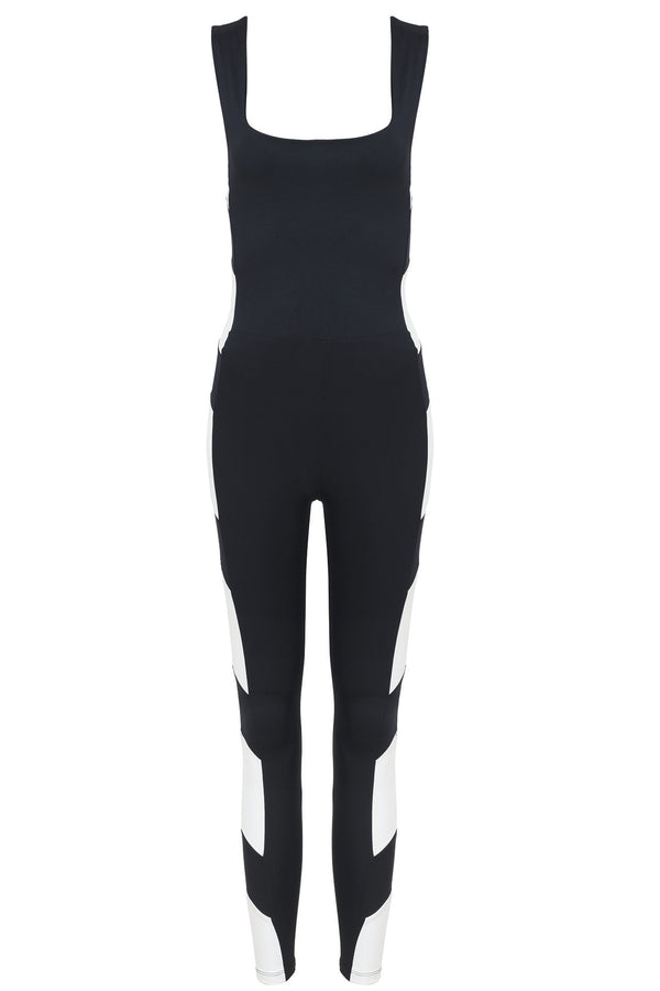 Port De Bras Arrow Unitard Black