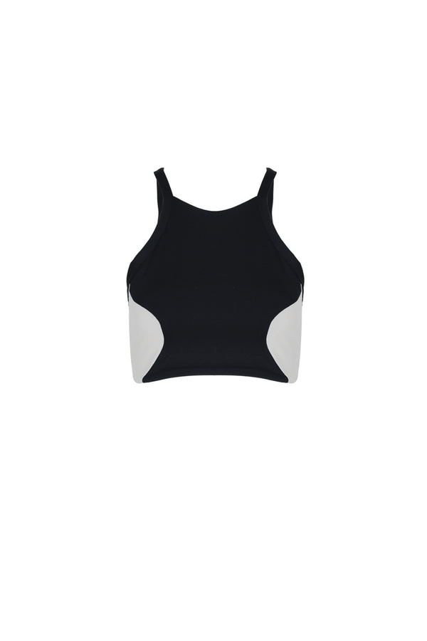Port De Bras Bubble Top Black / Chantilly