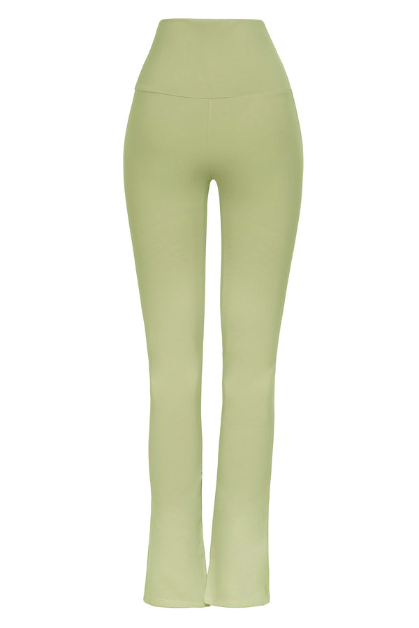 Port De Bras Front Arrow Slit Legging Juta Green