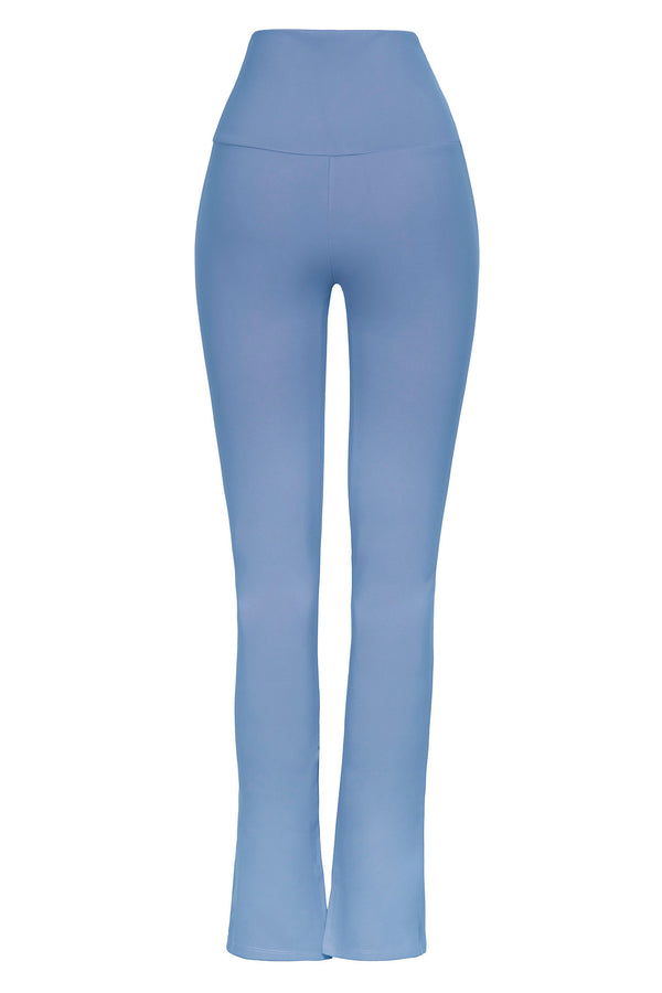 Port De Bras Front Arrow Slit Legging Light Blue