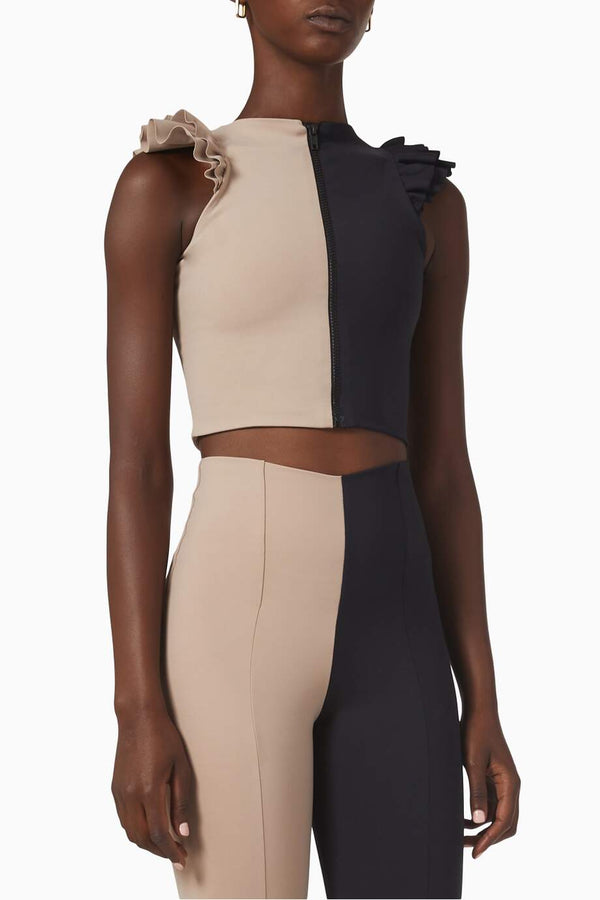 port de bras Mila Top Bicolor Shake / Black