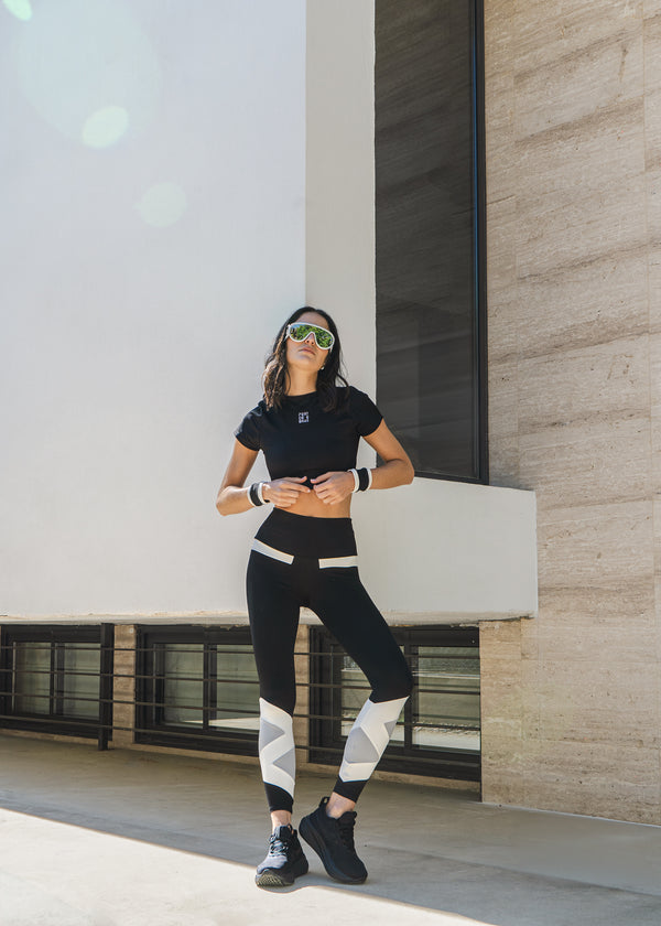 Port De Bras Olivia Legging Black / Chantilly / Polar