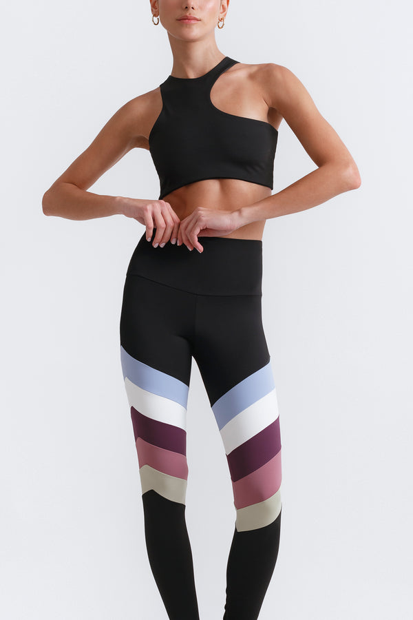 port de bras Rainbow Legging Black / Dusk