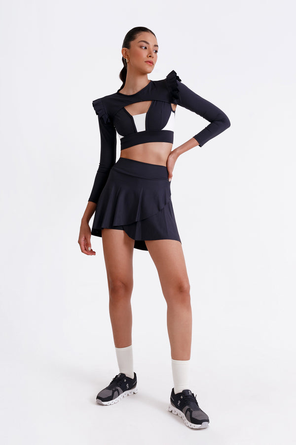 port de bras Shoulder Round Black