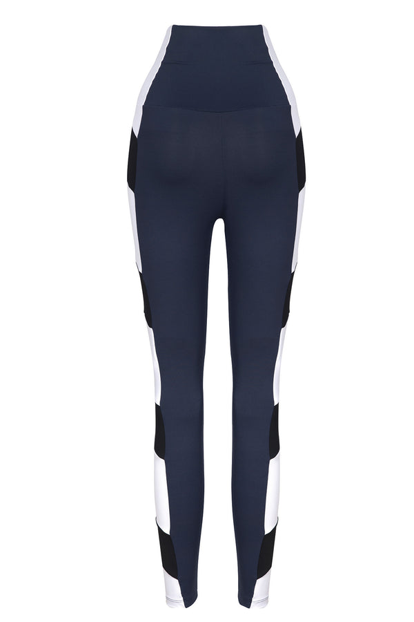 Port De Bras Single Arrow Legging Navy