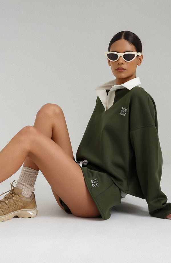 Port De Bras Sofia Shorts Military Green