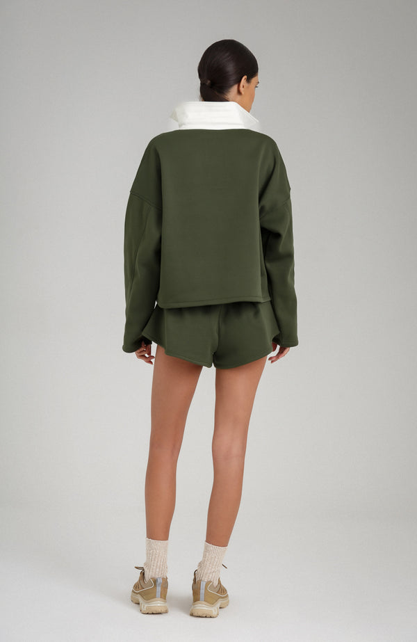 Port De Bras Sofia Shorts Military Green